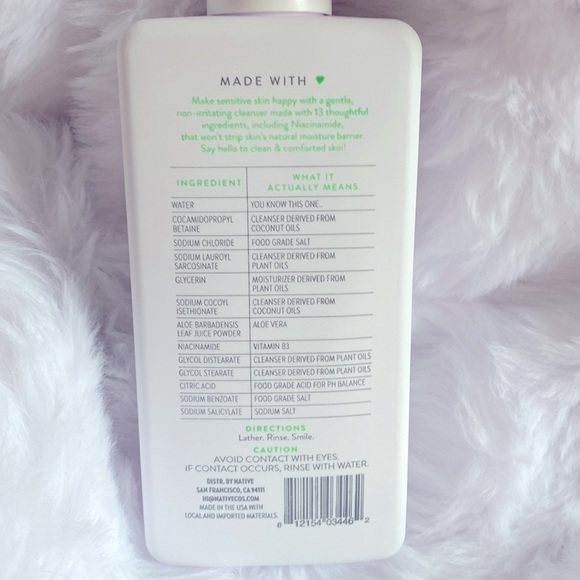 BNWT! NATIVE unscented Organic Facial Cleanser - Picture 3 of 3
